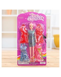 Кукла модель Оля с набором платьев Angel girl Кнр игрушки