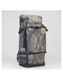 Рюкзак туристический Лес 50 л отдел на шнурке 3 наружных кармана цвет хаки Huntsman