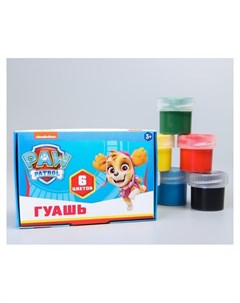 Гуашь 6 цветов Paw patrol