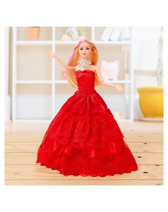 Кукла модель Мира в красном платье Кнр игрушки
