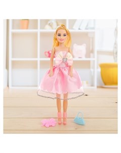 Кукла модель Даша в платье с аксессуарами Кнр игрушки