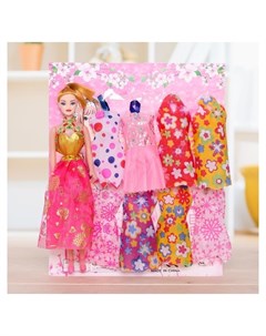Кукла модель Оля с набором платьев Кнр игрушки