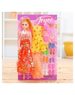 Кукла модель Оля с набором платьев обуви и аксессуарами Кнр игрушки