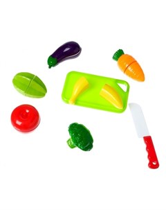 Набор продуктов для нарезки Продуктовое ассорти на липучках 8 предметов Кнр игрушки