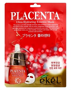 Маска тканевая для лица с экстрактом плаценты Placenta Ultra Hydrating Essence Mask Ekel