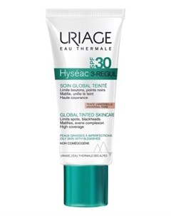 Тональный крем для лица универсальный Global Tinted Skincare 3 Regul SPF30 Uriage