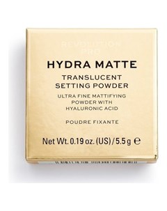 Рассыпчатая пудра Translucent Hydra Matte Setting Powder Белая Revolution pro