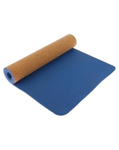 Коврик для йоги 183 61 0 6 см цвет синий Sangh