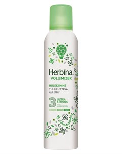 Лак для волос ультрасильной фиксации Hair spray Volume ultra strong Herbina