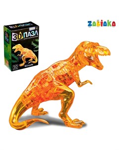 Пазл 3D кристаллический Динозавр 50 деталей Zabiaka