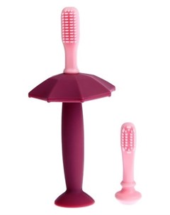 Зубная щётка детская Зонтик силикон с ограничителем для безопасности от 3 мес Крошка я
