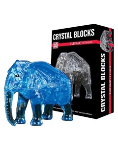 Пазл 3D кристаллический Слон 41 деталь Кнр
