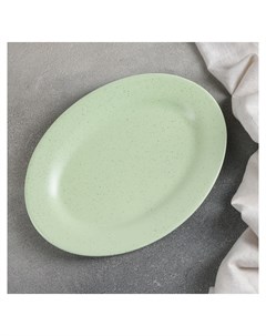 Блюдо Амелия 24 5 18 см см цвет зелёный Доляна