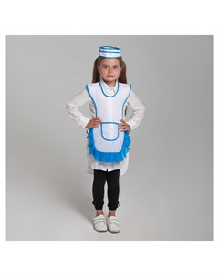 Детский карнавальный костюм Девочка продавец пилотка фартук 4 6 лет рост 110 122 см Nnb