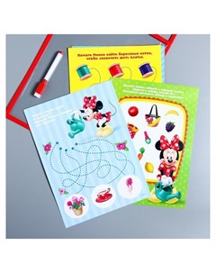 Развивающая игра Пиши стирай в папке с карточками и маркером Disney
