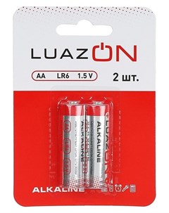 Батарейка алкалиновая Luazon АА Lr6 блистер 2 шт Luazon home