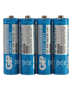 Батарейка солевая GP Powerplus Heavy Duty AA R6 4s 1 5в спайка 4 шт Gр