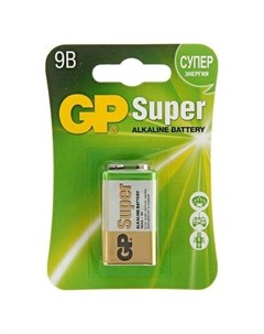 Батарейка алкалиновая GP Super 6lr61 6lf22 Mn1604 1bl 9В крона блистер 1 шт Gр
