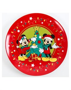 Тарелка 20 см Happy New Year микки маус и его друзья Disney