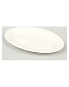 Блюдо овальное White Label C утолщённым краем 31 22 3 см цвет белый Nnb