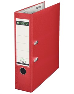 Папка регистратор механизм 180 покрытие пластик 80 мм красная Leitz