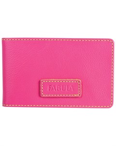 Визитница карманная Ultra на 40 визиток натуральная кожа розовая Fabula