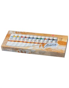 Краски масляные художественные Ладога набор 12 цветов по 18 мл в тубах Невская палитра