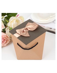 Коробка подарочная 15 х 15 х 11 5 см Шоколадный бежевый Nnb