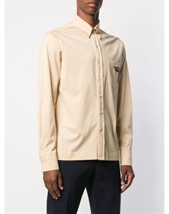 Prada рубашка с нагрудным карманом нейтральные цвета Prada