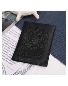 Обложка для паспорта карманы для карт цвет чёрный Nnb
