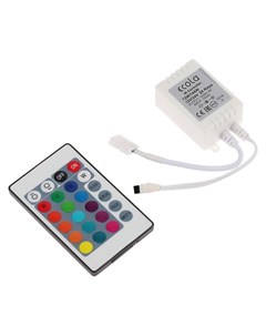 Контроллер LED Strip RGB IR Controller 6А 12в 72вт 24в 144 Вт для ленты и к пульт Ecola