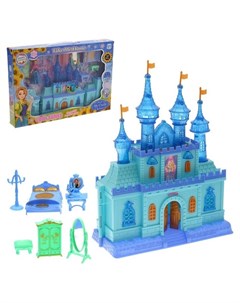 Замок для кукол Волшебство с аксессуарами звуковые и световые эффекты Кнр игрушки