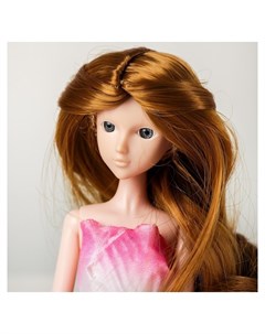 Волосы для кукол Волнистые с хвостиком размер маленький цвет 16А Nnb