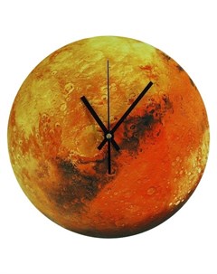 Часы настенные серия интерьер Марс светятся в темноте зеленым D 30 см Nnb