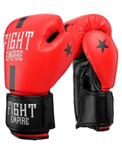 Перчатки боксёрские Fight Empire 10 унций цвет красный Кнр