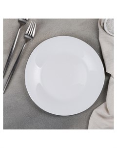 Тарелка обеденная Сильвер 23 1 5 см цвет ободка серебряный Nnb