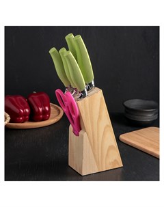 Набор кухонный 6 предметов 5 ножей и ножницы Nnb