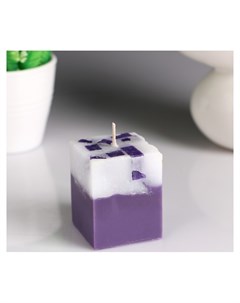 Свеча куб с мозаикой Ягодная корзина ароматическая 5 6 см Nnb