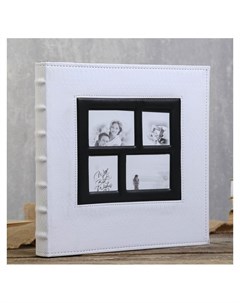 Фотоальбом на 500 фотографий 10х15 см Цвет белый с молочным Brauberg