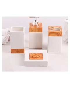Наборы аксессуаров для ванной комнаты 4 предмета Natural Quatro Nnb