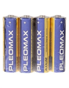 Батарейка алкалиновая AA Lr6 4s 1 5в спайка 4 шт Pleomax