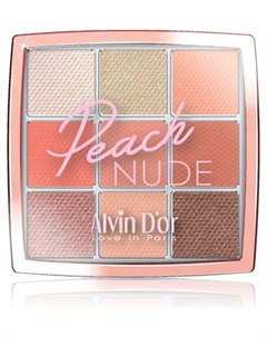 Тени для век 9 colors in 1 Peach Nude Alvin d'or