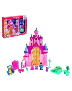 Замок для кукол Волшебный замок свет звук с фигурками и аксессуарами Nnb