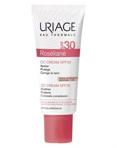 Крем CC для чувствительной кожи лица универсальный тон CC Cream SPF 30 Uriage
