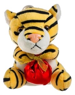 Мягкая игрушка Тигр с подарком 11 см на присоске Nnb