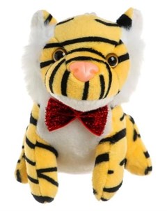 Мягкая игрушка Тигр с бабочкой 11 см на присоске Nnb