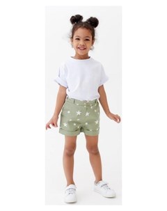 Шорты для девочки Cotton Collection цвет зелёный рост 92 Minaku