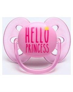 Пустышка Ultra Soft Hello Princess 6 18 мес 1 шт для девочек Avent
