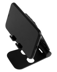 Подставка для телефона регулируемая высота силиконовые вставки черная мятая упаковка Nnb