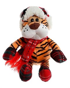 Мягкая игрушка Тигр с шарфом 17 см Nnb